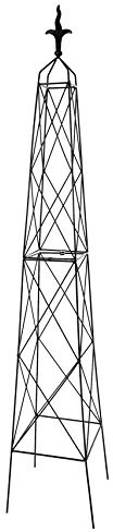 RUDDINGS WOOD 200cm Diamond Garden Obelisks - British Made Climbing Rose & Plant Support Obelisk