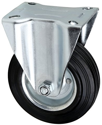 Bockrolle schwarzes Rad 100 mm Bockrollen (100 mm, Bockrolle schwarzes Rad)