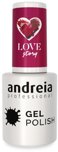 Andreia Semi-Permanent Nail Gel Polish for UV/LED Lamp - Intense Shine and 4 weeks Lasting Manicure Nail Gel Varnish - Colour 302 Red 10.5 ml