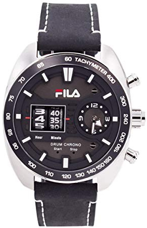 Fila Herren Uhr Armbanduhr Drum Roller 38-846-001 Leder