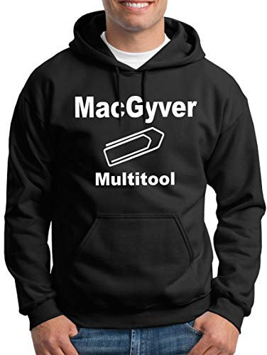 TShirt-People MacGyvers Multitool Kapuzenpullover Herren 4XL Schwarz