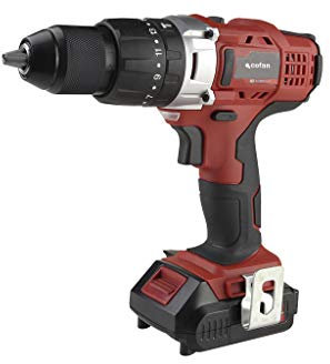 Cofan Taladro Percutor a Batería con 1300 rpm | Batería Li-ion de 20 V + Cargador incluidos