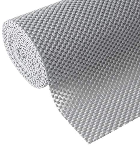 Regal- und Schubladeneinlage, nicht klebend, rutschfest, langlebig, robust, sauber, lange Größe, 45 cm x 50 cm, für Schubladen, Regale, Schränke, Aufbewahrung, Küche und Schreibtische, hellgrau