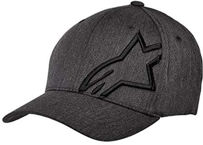 Alpinestars Herren Corp Shift 2 Flexfit Baseball Kappe, Dk Heather Grey / Black, Einheitsgröße EU