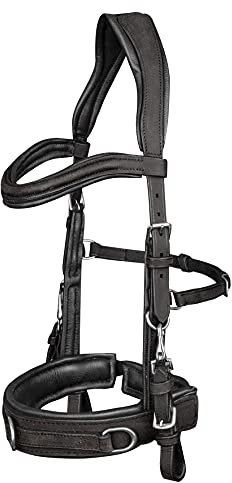 WALDHAUSEN Lederkappzaum, Anatomic, schwarz, XWB