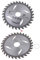 SHOTAY Lame de scie, Lame de scie Circulaire 105mm Disque Outil de Coupe en Bois diamètre d'alésage 20mm pour Outil Rotatif Travail du Bois Argent