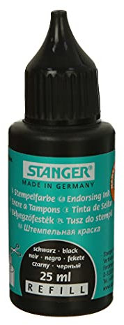 Stanger Stempeltinte, 25 ml, Schwarz, 2724748702474
