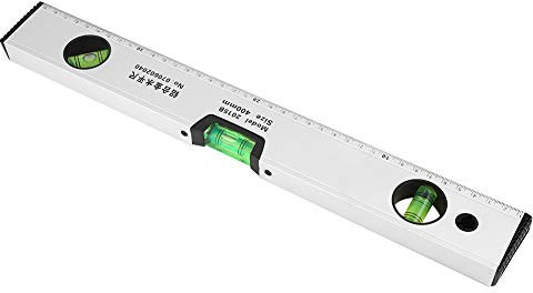 Wasserwaage, Wasserwaage Vertikal, Wasserwaage 400mm, Dartboard Wasserwaage Silberfarben, Alu Wasserwaage PräZision, Blasen-Lineal