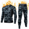 MEETWEE Thermounterwäsche Funktionsunterwäsche Herren, Skiunterwäsche Winter Suit Atmungsaktiv Lange Thermo Unterwäsche Set Thermowäsche Unterhemd + Unterhose (Tarnung schwarz, XL)