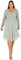 Maya Deluxe Women's Ladies Wedding Guest Midi Dress Long Sleeve Plunging Neckline V Neck Sequin Embellished Graduation Bridesmaid, Green Lily, 26