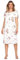 e.Femme® JANA 1019 Chemise de nuit à manches courtes pour femme, 100 % coton, blanc/rose, 44