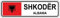 CARTELLO STRADALE città ALBANESE - Shkoder - Adesivo Extra Resistente, Pannello in Forex, Pannello In Alluminio (PANNELLO IN ALLUMINIO 30X12 CM)