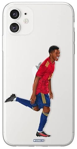 MYCASEFC Coque Football Ansu Fati Espagne Huawei Y6 2017 en Silicone Housse de Foot pour Smartphone Imprimée en France en TPU
