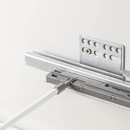 MS Beschläge Synchronisationsstange 1 Meter Stange Öffnungssynchronisation für Push to Open Schubladensystem Unterflurführung gleichmäßiges Öffnen kürzbar
