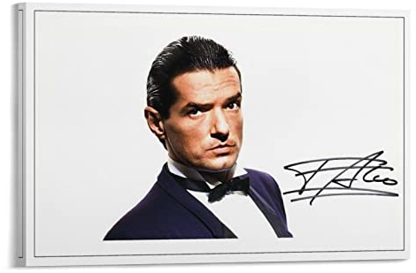 Star FALCO Signiertes Poster - Dekorative Leinwand Wandkunst für Wohnzimmer und Schlafzimmer - Moderne Familienzimmer Dekoration 12x18inch (30x45cm)