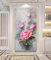 SAWEEZ Ölbilder Auf Leinwand Handgemalt,Original Rahmenlose Ölgemälde, Handgemalte Rote Pfingstrosen-Blumen-Wandmalerei, Luxuriöse Kunstbilder, Strukturierte Kunstwerke, Extra Große Wanddekoration Fü