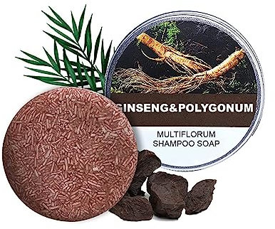 Refresspro Black Hair Darkening Shampoo Bar Set, Refresspro Hair Darkening Shampoo Bar Set, Hair Darkening Organic Black Bar, He Shou Wu Organic Darkening Shampoo Bar Promotes Hair Growth (1 Pcs)