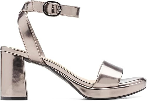 Clarks Women's AmbyrLyn Bay Pump, Gun Metal, 6 UK
