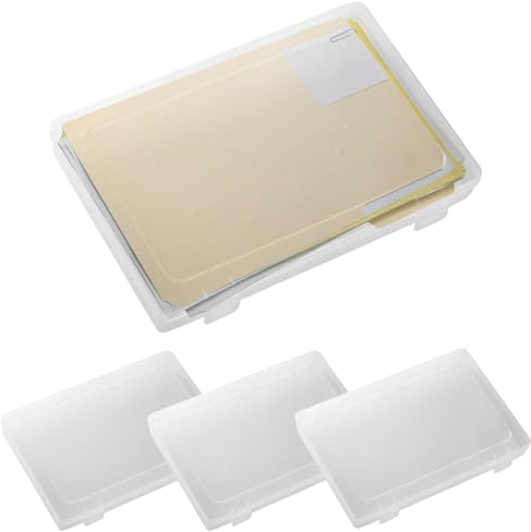 Leikurvo 4er Set A4 Aufbewahrungsbox: 31 * 21.5 * 2 cm Aufbewahrungsboxen aus Kunststoff, A4 Archivbox, A 4File Box, Durchsichtige Organizer A4 für Dokumente, Briefe, Sammelalben, Zeitschriften