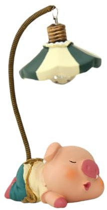 BESTonZON Tischlampe Schweinchen Licht Mini-Nachtlicht Figur Tierfiguren Spielzeug led tischleuchte LED-Lampe Schweinchen Nachtlicht Mode Nachtlampe Miniatur Puppe b4