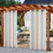 Outdoor Vorhang Wetterfest mit Ösen Vorhang Transparente Outdoor Vorhang Gardinen B132xH274cm Leinen Boho Ösenvorhang 2er Set für Balkon Terrasse Pergola Gartenlaube Veranda 2 Stück,Gestreift