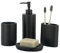 zccz Badezimmer-Accessoires-Set, 4-teilig, Marmormuster, Badezimmerzubehör-Set mit Seifenspender, Zahnbürstenhalter, Becher, Seifenschale