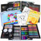 Oh Art! Malkoffer Malset Für Kinder Malkasten Aluminium Koffer 145 Elemente 35 x 25 x 9 cm Art Set Blau