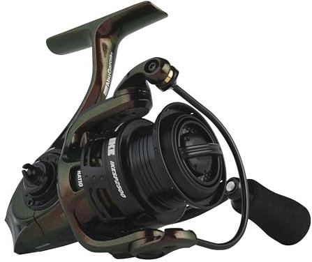 Abu Garcia IKE Signature Größe 2500 Spinnrolle, zuverlässige Süßwasser-Angelrolle, langlebige und leichte Aluminium-Konstruktion, Everlast-Bail-System, maximale Zugkraft von 6,4 kg | 6,4 kg