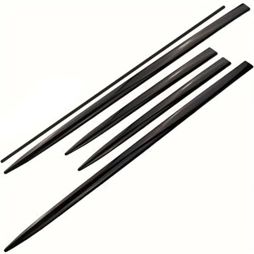 Car Wing Spoiler,kompatibel mit Seat Ibiza,4pcs Car Body Styling Seitenschweller,1-Black