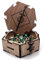 Printable Adventure Dice Box Holzbox für Würfel Dungeons and Dragons RPG-Würfelset Storage Tray Polyhedral Dices Bag Tragbarer Würfelset Behälter (Sword)
