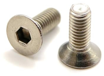 Vis M3x8 mm Tête Fraisée BTR en acier INOX A2 | Ø 3x8 mm - M3 x 8mm | Vis FHC à 6 pans creux (clé allen) ISO 10642 / DIN 7991 | Vis inoxydable A2 (V2A/304) : LOT DE 20 Pcs - Premium Fixation