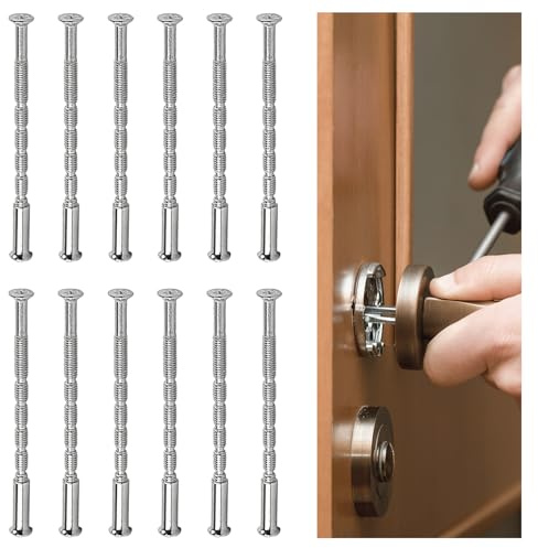 VLYX M3 Door Handle Fixings - 12 Sets Through Bolts for Cabinets and Drawers