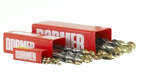 Dormer A002 HSS Jobber Drill Bits 4.5mm Metric Right Hand, Pack of 10 | HSS General Purpose Drills For Metal, Steel And Alloy