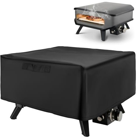 WingFly Pizzaofen Abdeckung für Cozze 90347 17 Gas Pizza Ofen, Wasserdicht Staubdicht Pizzaofen Tragetasche 420D Oxford-Stoff Pizzaofen Tragetasche Pizzaofen Zubehör (62x62x28cm)