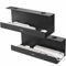 VIVO Under Desk 43cm Extra Deep Cable Management Trays, Power Strip Holders, Cord Organizers, Wire Tamers for Office and Home, Black, 2 Pack, DESK-AC16-2C