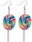 COLLBATH 4er Set Lollipop Ohrringe Aus Polymer Clay Kreative Damen Ohrringe Bunte üßigkeiten Ohrschmuck Für Frauen Und ädchen Einzigartige Ohrringe Im Trendigen Design