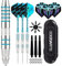 Qixuer Dartpfeile Set, Dart Pfeile 22 g, Professional Steel Tip Darts Metal Tip Set mit Extra 3 Flying Escort Wings+3 Frosted Spare Pole+Flight Protector+Anti Slip Ring