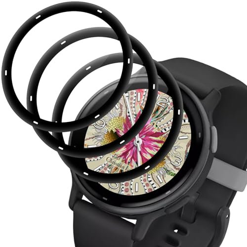 Protection D'écran pour Garmin Vivoactive 5, 3 Pièces Vitre Protection de Anti Rayures, Dureté 9, Transparent HD, Sans Bulless, Film