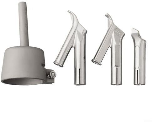 Punta di saldatura da 5 mm, 4 punte per ugelli per saldatura veloce, per 1 ugello standard da 5 mm, per soffiatore ad aria calda in plastica PVC, per saldatura in vinile (35 mm)