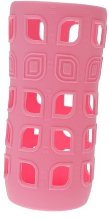 BESPORTBLE Protège-Biberon en Silicone Rose Housse de Protection Antidérapante pour Biberon de Lait Accessoire pour Bébé Doux Toucher Léger Adapté Maison et Sorties