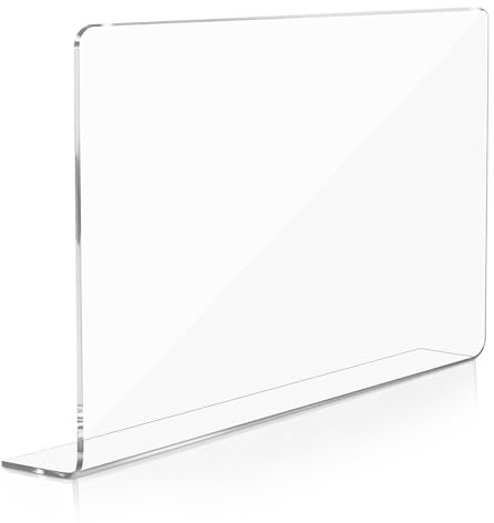 Veemoon Acrylic Kitchen Sink Splash Guard 40X5X21Cm Water Splash Protector Baffle Board for Sink Anti-Splashing Barrier Suitable for Kitchen and Bathroom