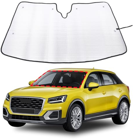 Parasol para el parabrisas del coche interior adecuado para Audi Q2 2016-2026, parabrisas de protección UV, parasol plegable para coche aplicable a accesorios Audi