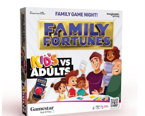 RHMM Kids vs Parents Board Game – Family Fortunes Fun Quiz Game for Kids & Adults, Parent vs Child Party Game, Educational Trivia Board Game, Family Game Night & Birthday Gift for Ages 8+