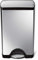simplehuman CW1814 cubo rectangular con pedal, acero inoxidable cepillado, 38 L