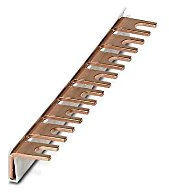 PHOENIX CONTACT MPB 18/1-8 Verdrahtungsbrücke für Module mit Anschlussraster, 17.5mm Rastermaß, 1 Phasig, 8 Polig, 10 Stück