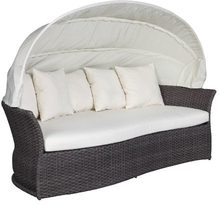 Sonneninsel Venus Lounge Chai Duo / dunkel grau-braun Liegeinsel Insel Garteninsel Garten Polyrattan