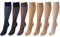 COMPRESSANA Calypso 70 den Feinstrick Stützstrümpfe - weich, luftig und transparent (appearance 20 den) - mittlere Stützwirkung mit ca. 12-14 mmHg Kompression (Stütz-Klasse 2) – Kniestrümpfe mit Softbündchen - Größe IV - Farbe silk - 1 Paar