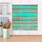 Fliesenfolie für Küche und Bad I Fliesen Folie Sticker wiederablösbar I Fliesen verschönern - PVC Fliesen für Bad- und Küchenfliesen I Design: Wooden Aqua