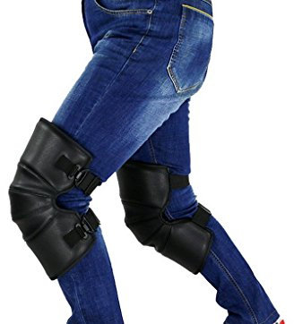 AOOPOO, ginocchiere termiche calde e spesse per motociclismo, ciclismo, sci, snowboard