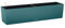 Lechuza 15708 Balconera Color 80 Selbstbewässernder Übertopf für Innen- und Außenbereich, 78,7 x 17,8 x 17,8 cm, Petrolblau